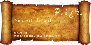 Perczel Ábel névjegykártya